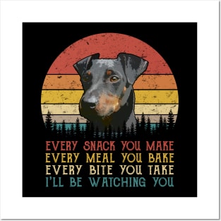 Vintage Every Snack You Make Every Meal You Bake Manchester Terrier Posters and Art